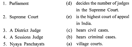 ICSE Solutions for Class 8 History and Civics - The Judiciary 2
