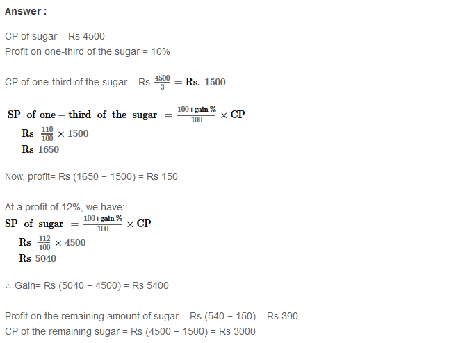Profit and Loss RS Aggarwal Class 8 Maths Solutions Ex 10A 33.1