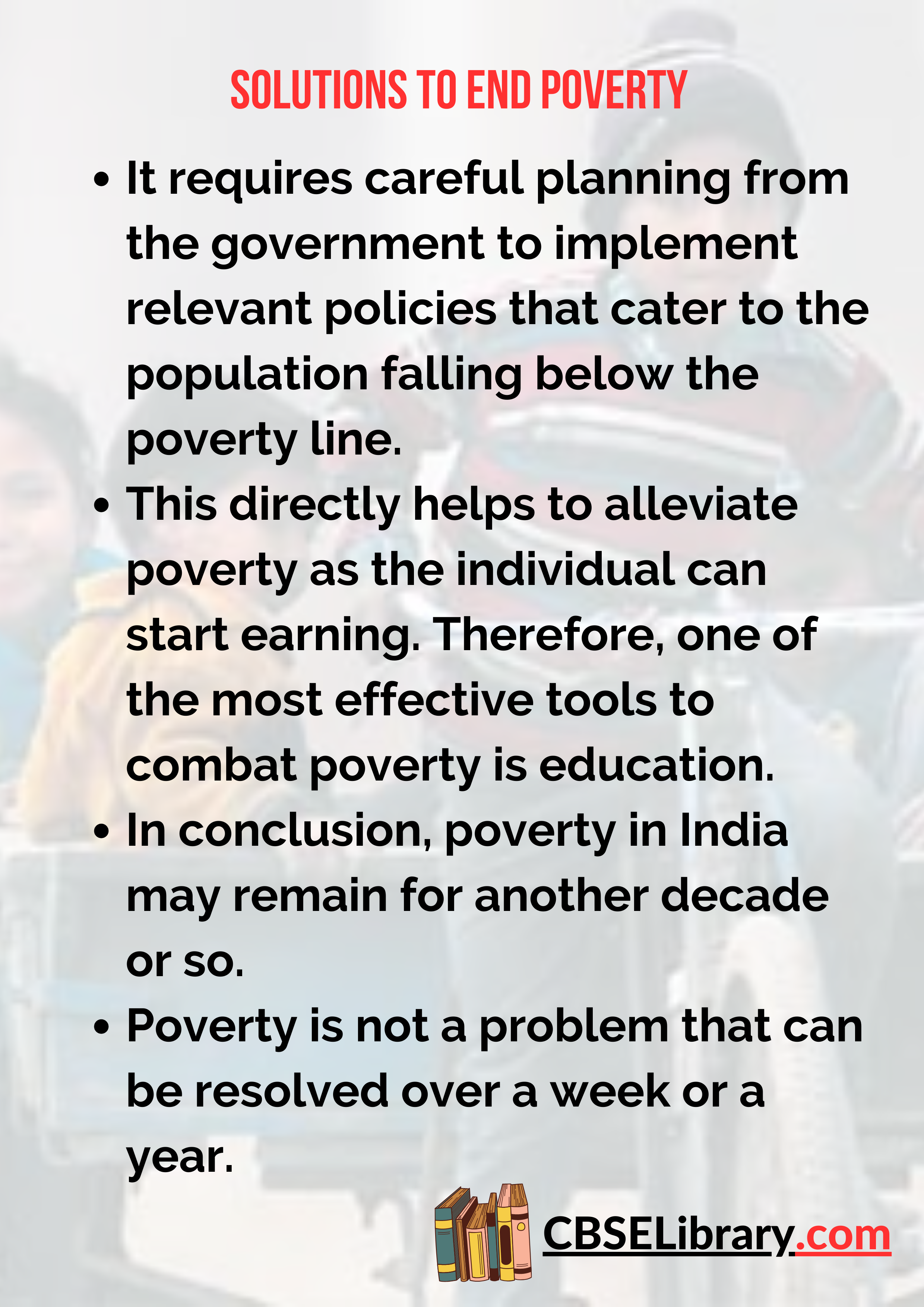 Solutions to End Poverty