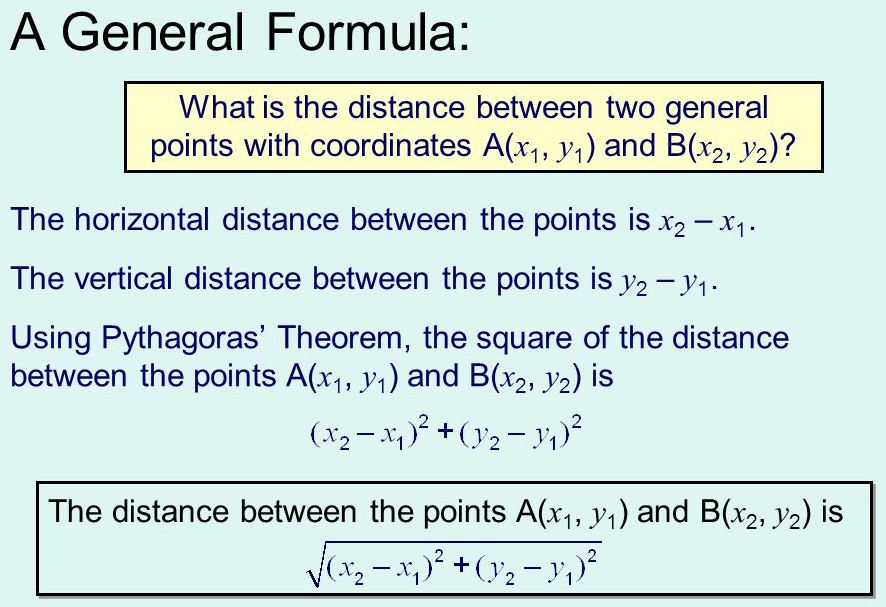 Distance Between Two Points 1