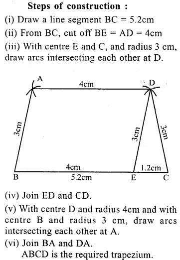 ML Aggarwal Class 9 Solutions for ICSE Maths Chapter 13 Rectilinear Figures 13.2 Q5.1