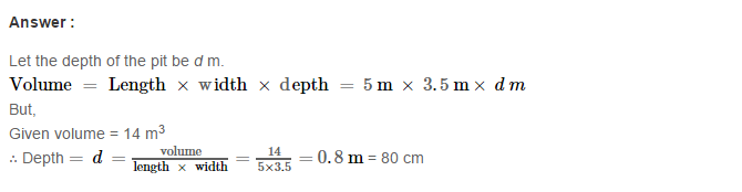 Volume and Surface Area of Solids RS Aggarwal Class 8 Solutions Ex 20A 15.1