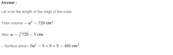 Volume and Surface Area of Solids RS Aggarwal Class 8 Solutions Ex 20A 27.1