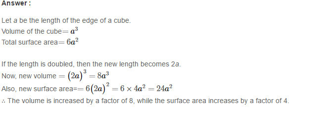 Volume and Surface Area of Solids RS Aggarwal Class 8 Solutions Ex 20A 29.1