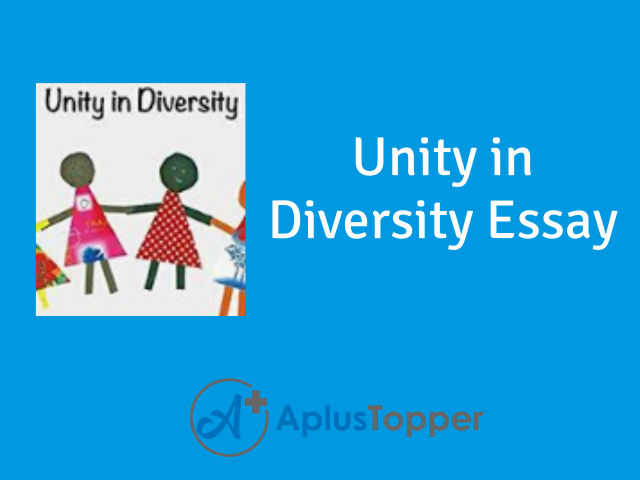 write a essay on unity in diversity
