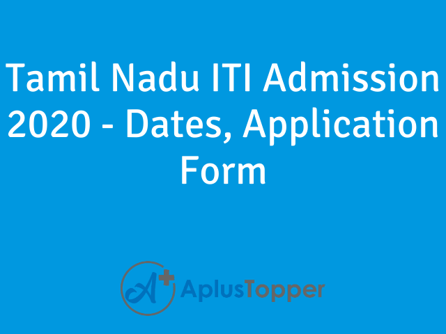 Tamil Nadu ITI Admission