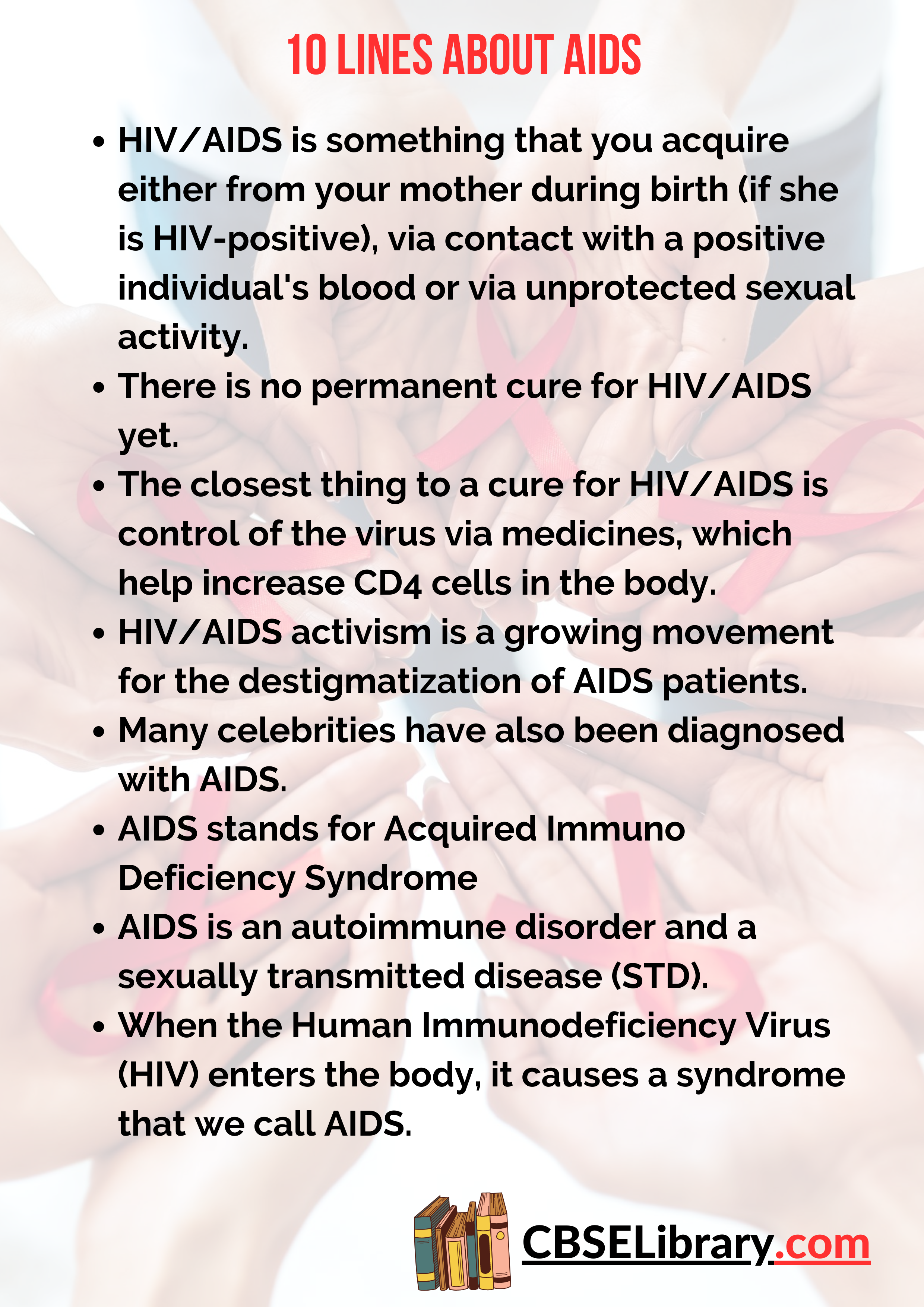10 Lines About AIDS
