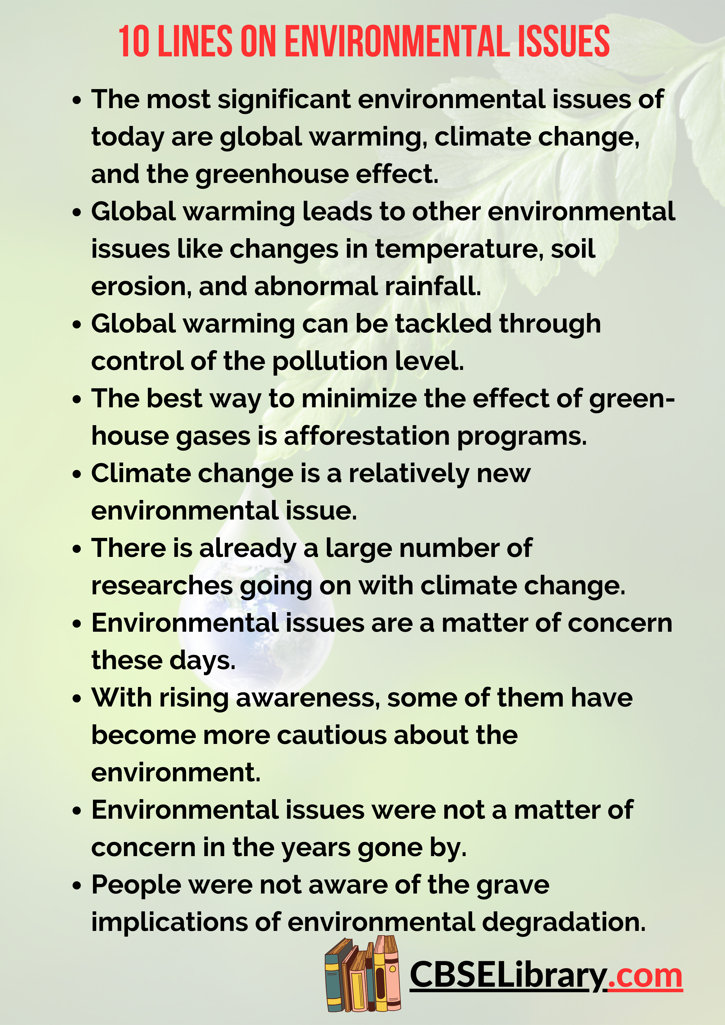 10 Lines on Environmental Issues