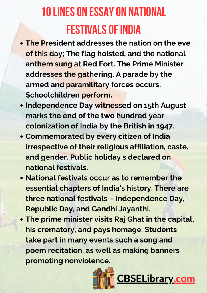 essay on india the land of festivals