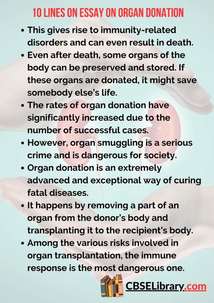 organ donation essay persuasive