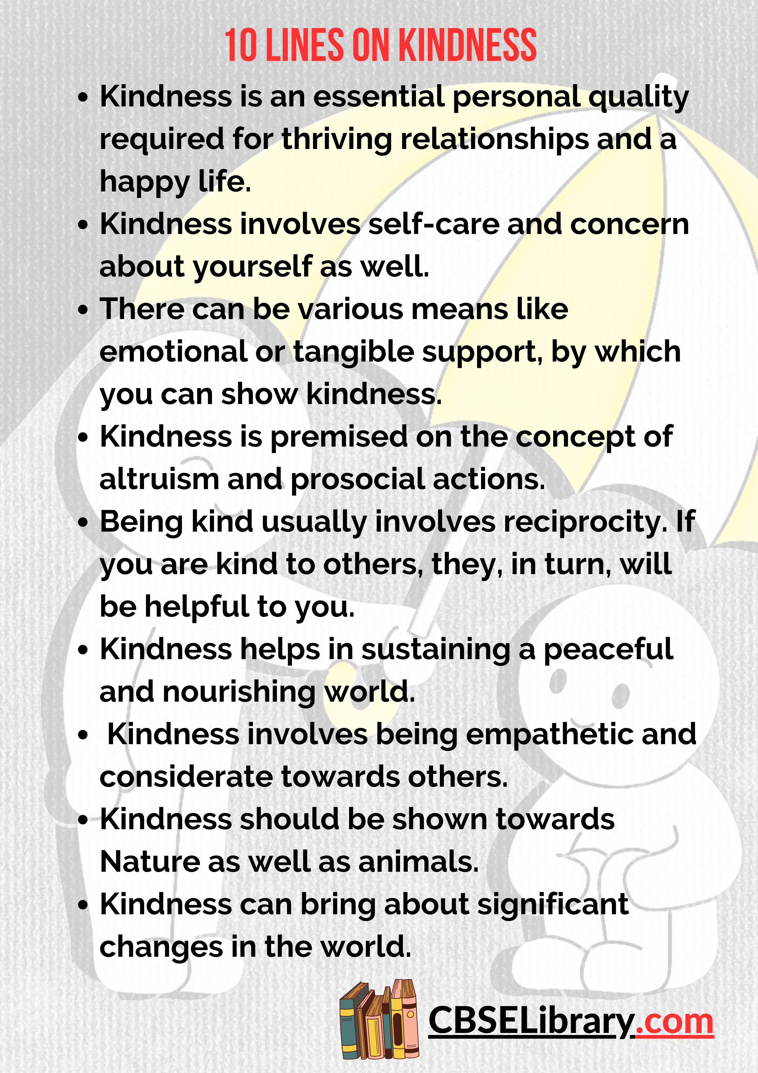 10 lines on Kindness