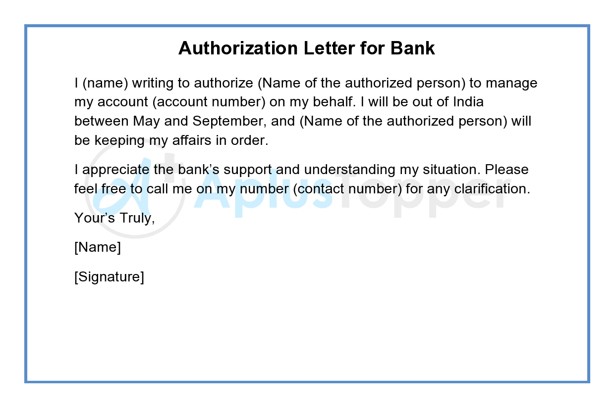 Authorization Letter Letter of Authorization Format Samples CBSE