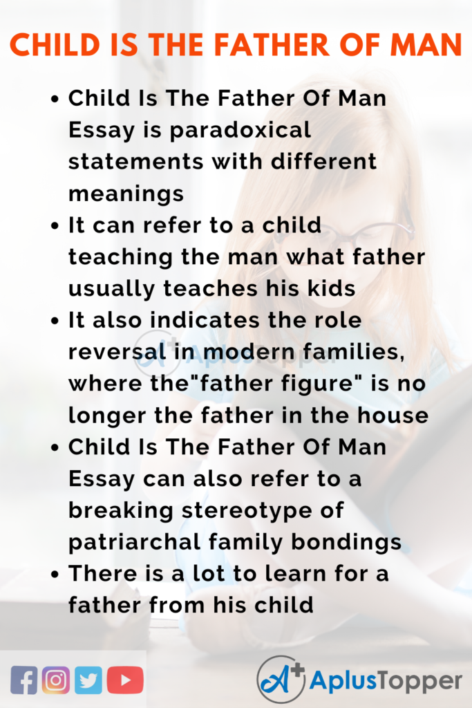 child is father of man essay