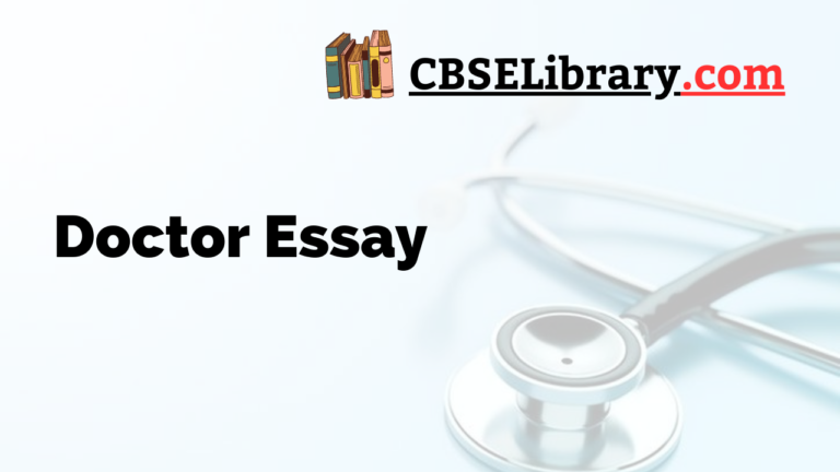 doctor essay for class 7