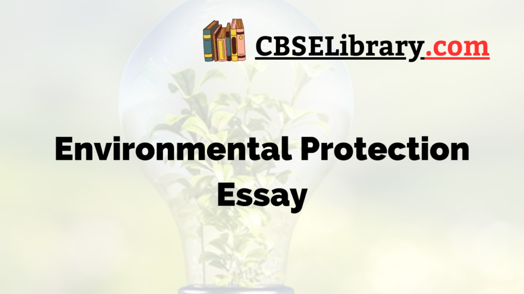 an essay on environmental protection