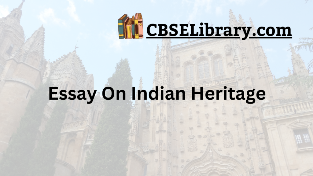 indian heritage essay