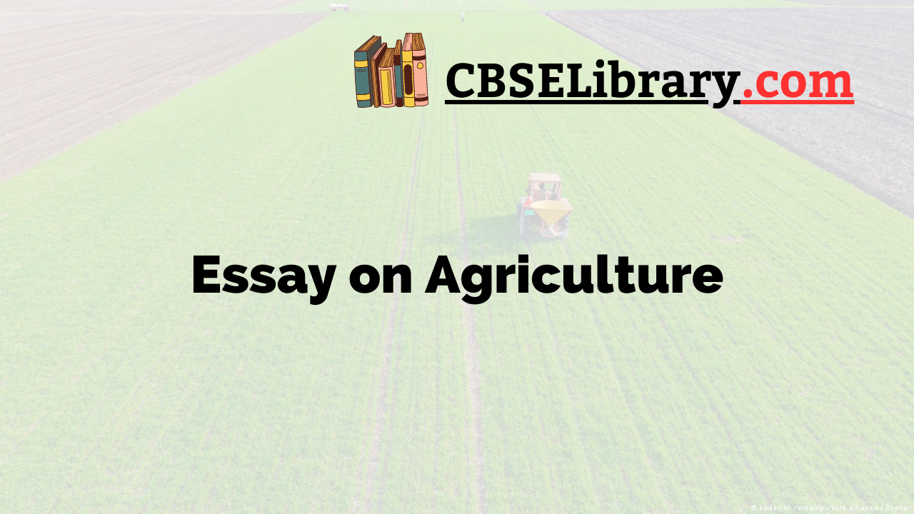 Essay on Agriculture
