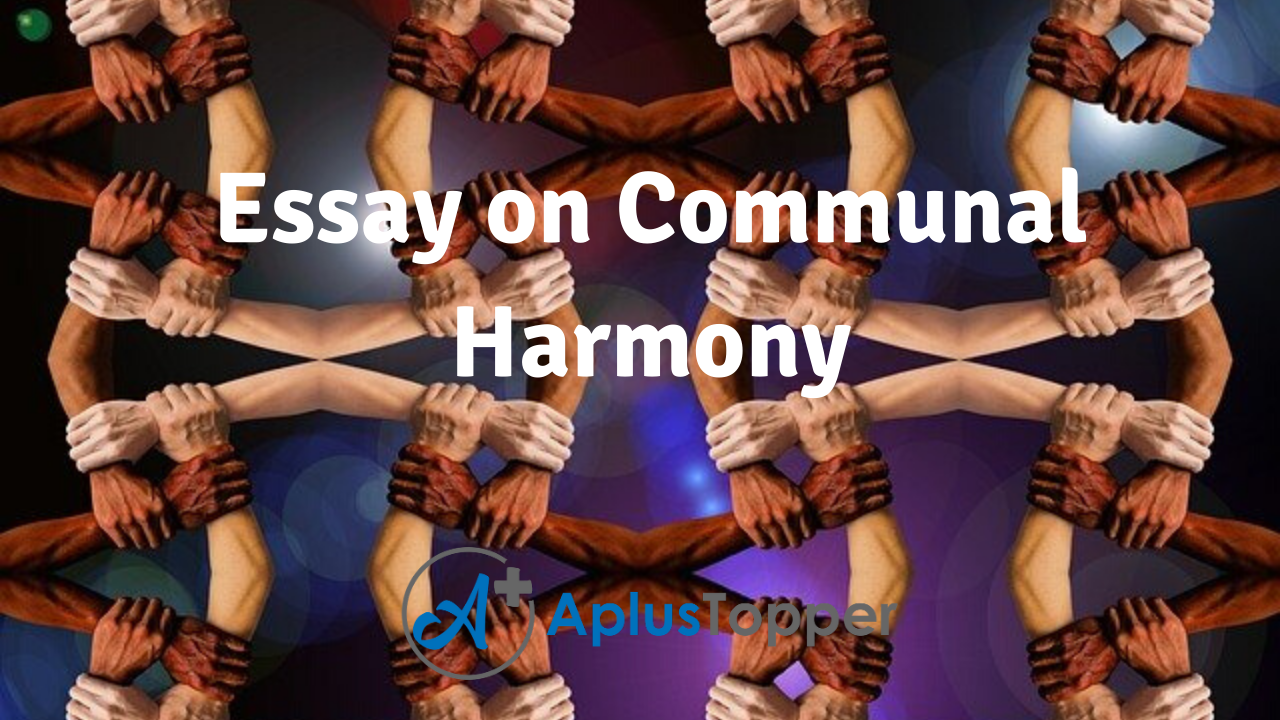 essay on communal harmony 100 words