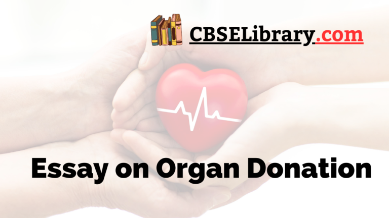 organ donation essay in english