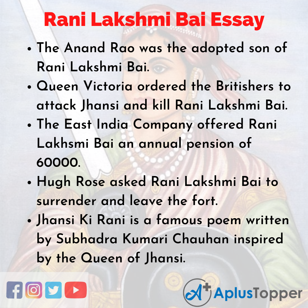 Essay on Rani Lakshmi Bai