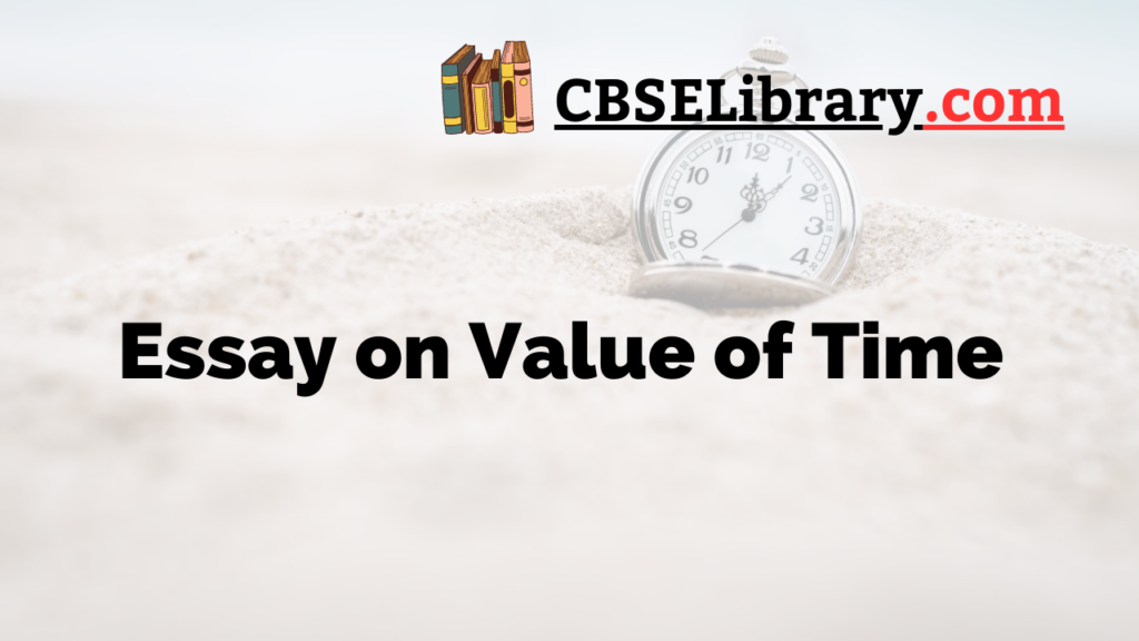 essay by value of time