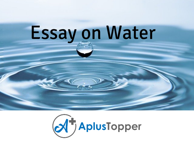 essay on water for class 3