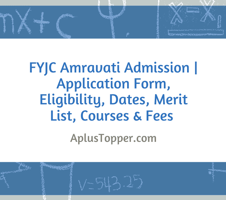 FYJC Amravati Admission 2020