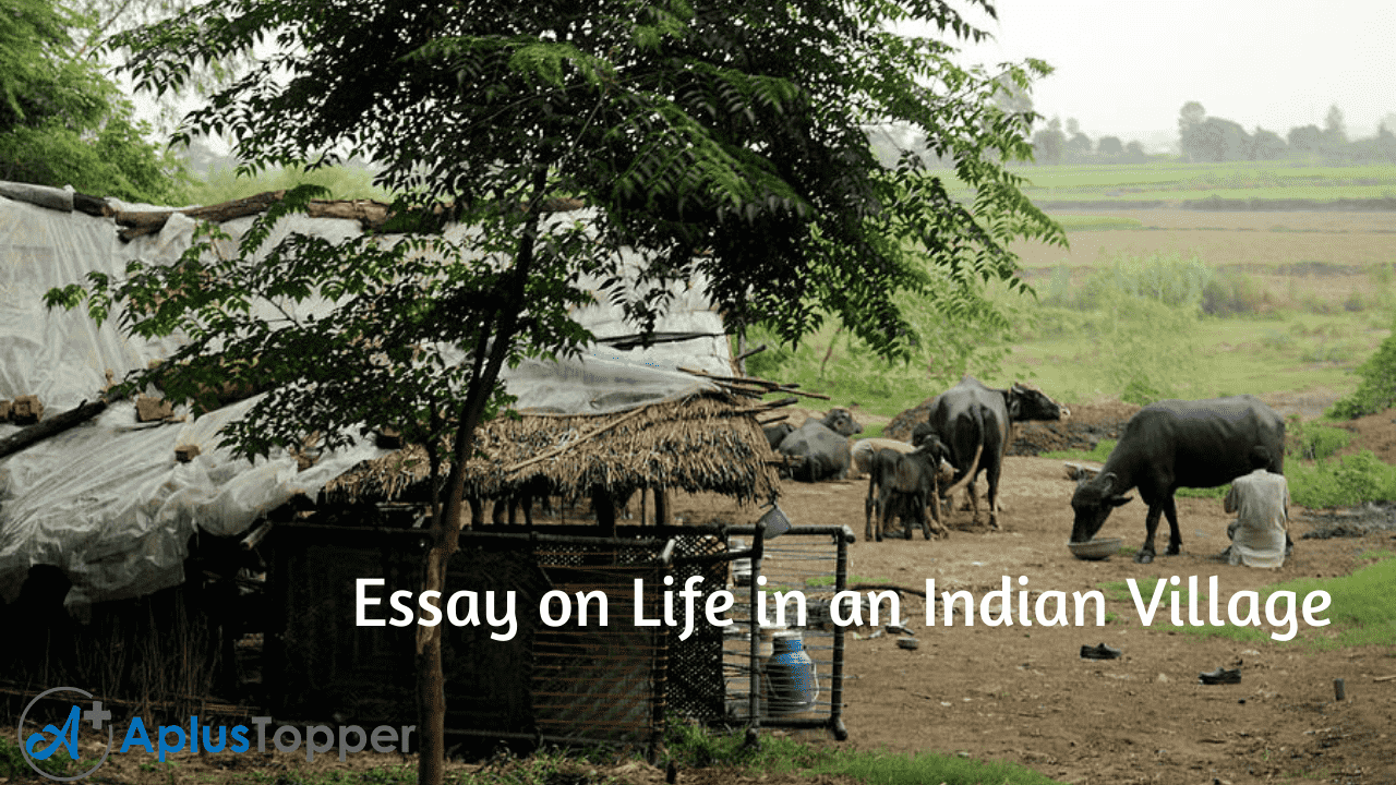 essay on life in indian village
