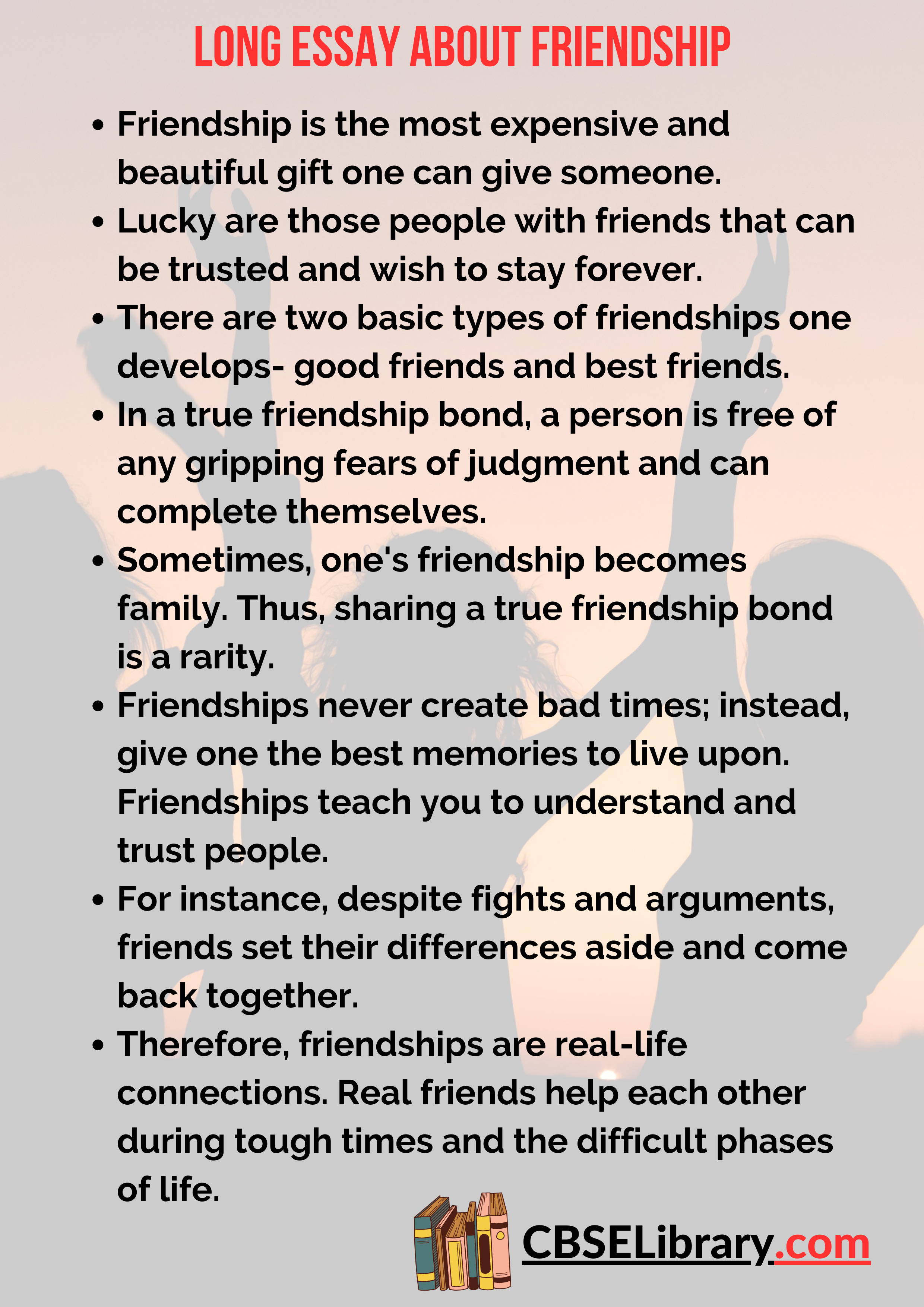 Long Essay About Friendship