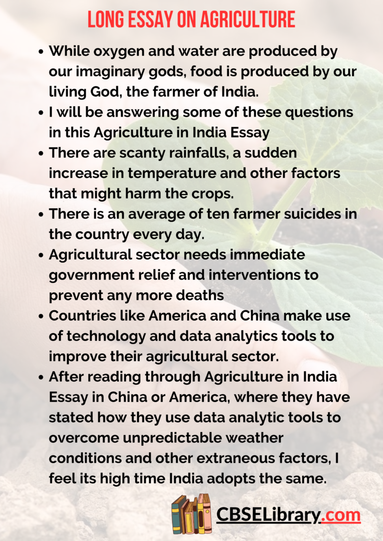 agriculture of india essay
