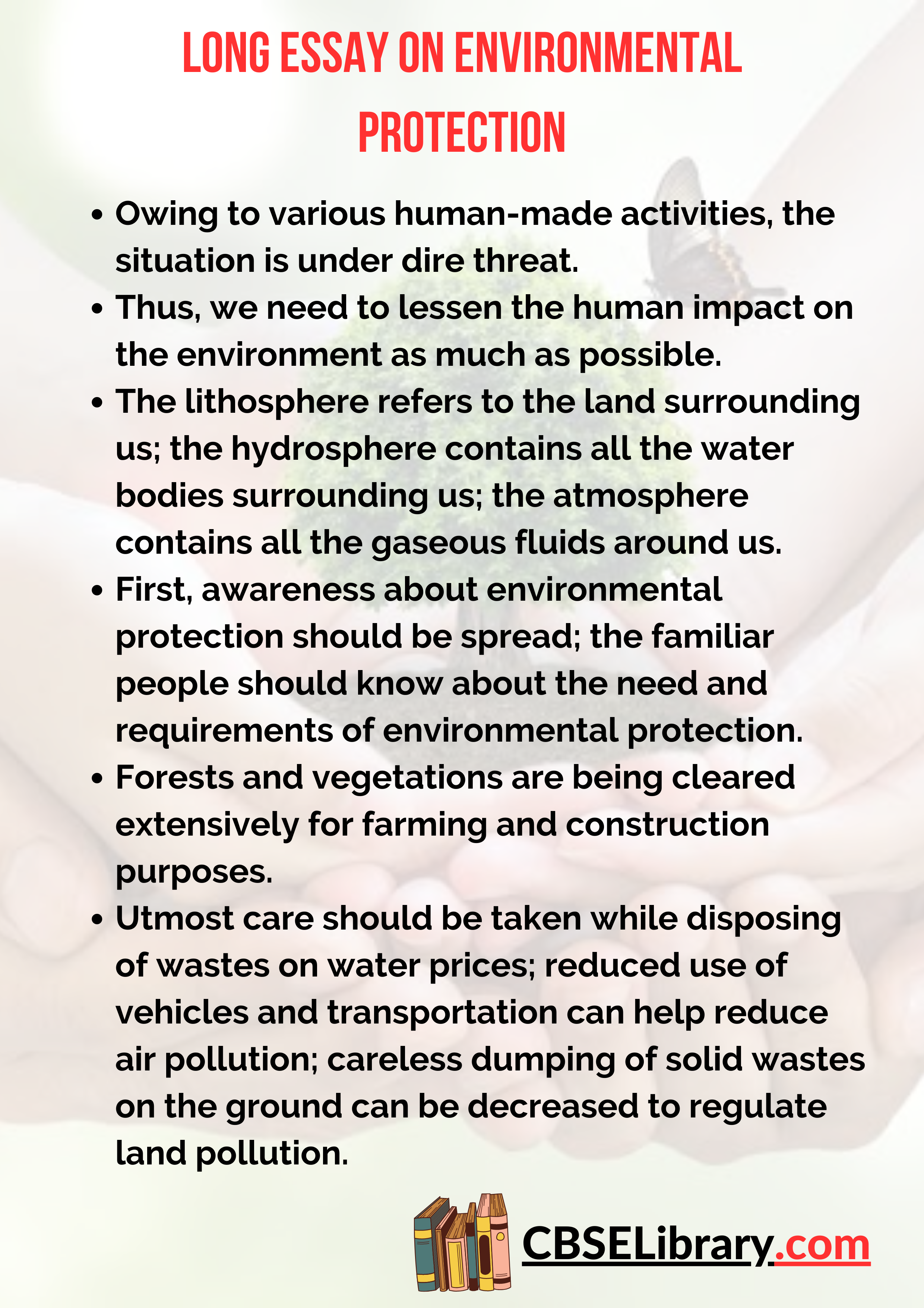 Long Essay on Environmental Protection