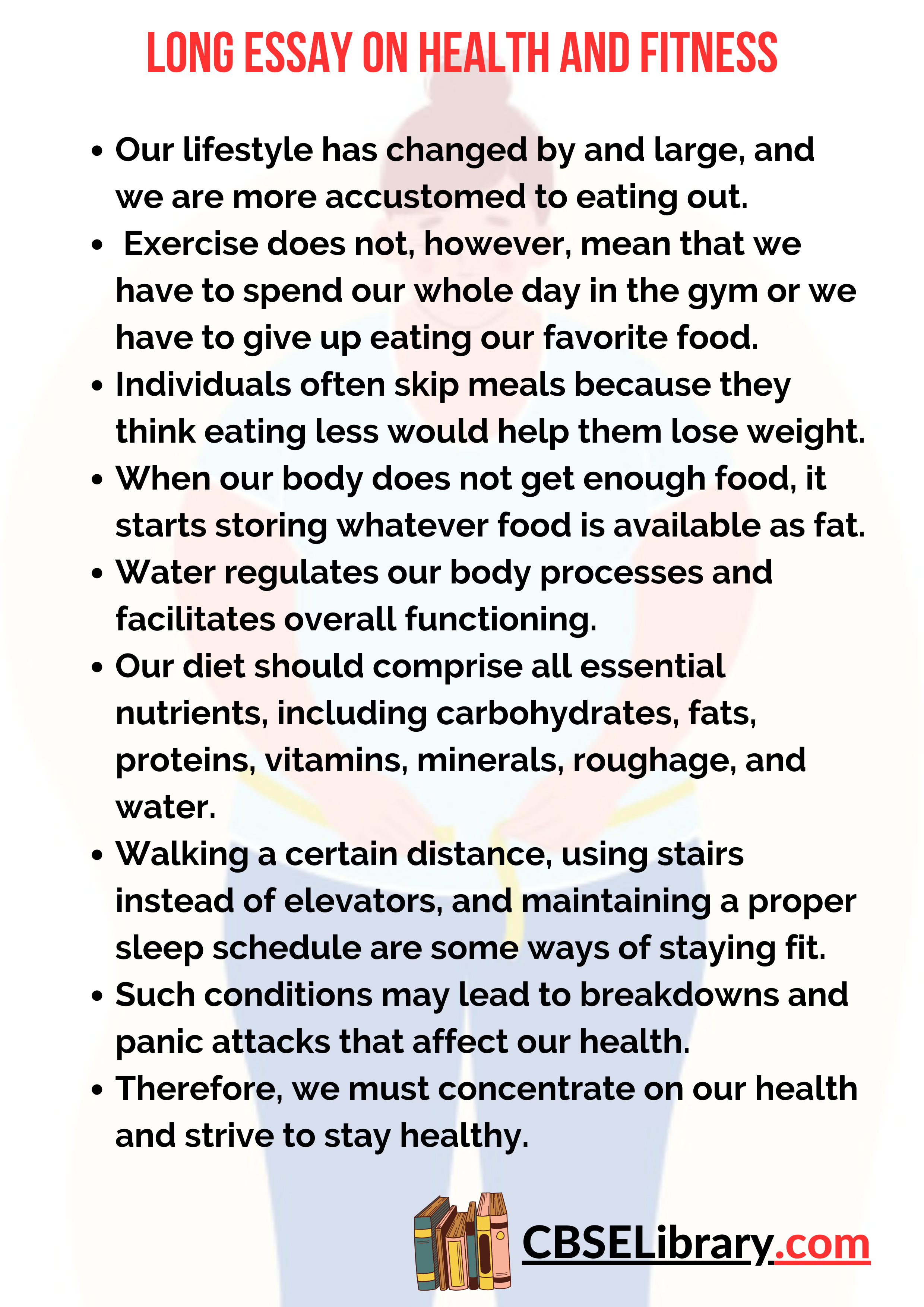 Long Essay on Health and Fitness