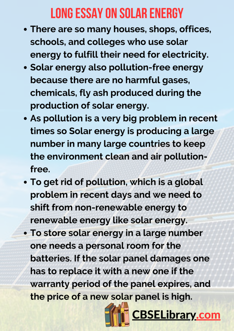 essay on solar power energy
