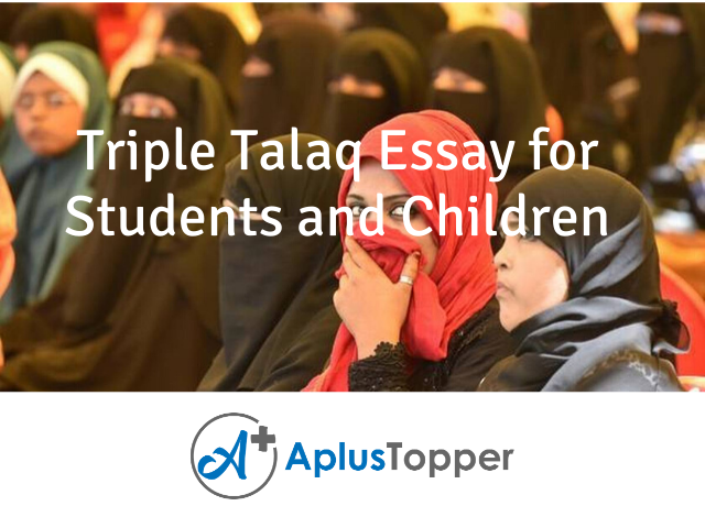 Triple Talaq Essay