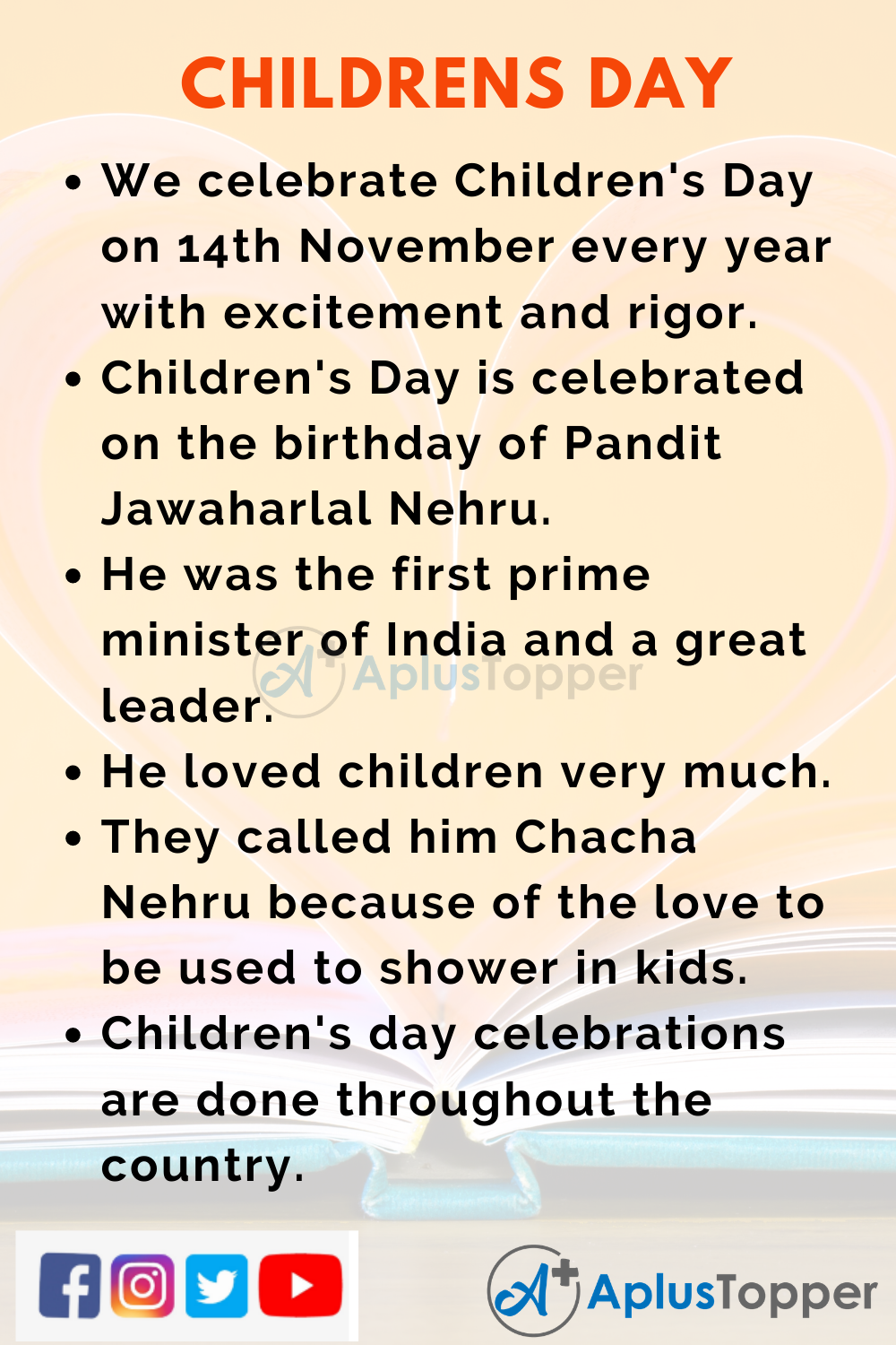 10 Lines on Children's Day for Kids