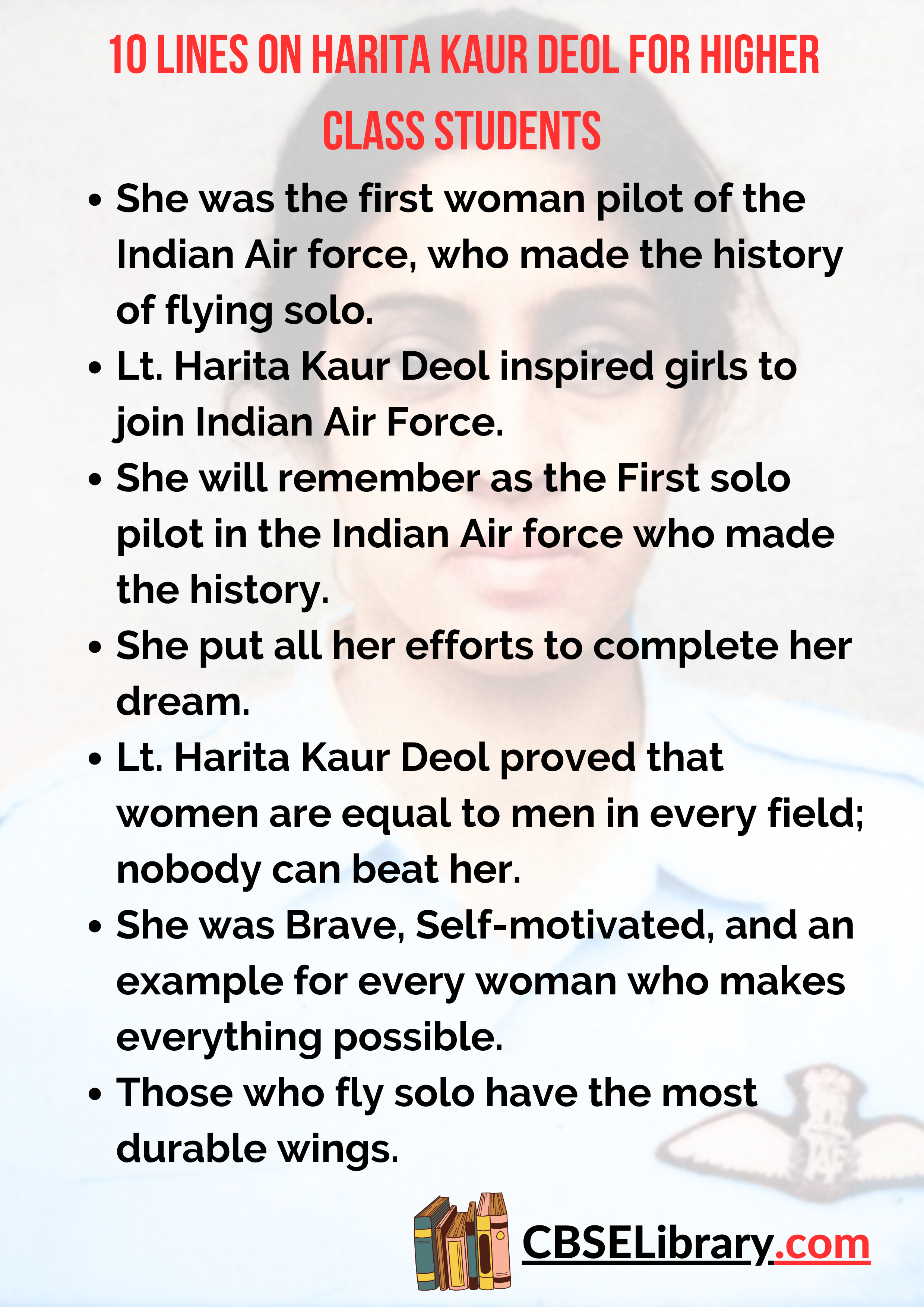 10 Lines on Harita Kaur Deol for Higher Class Students