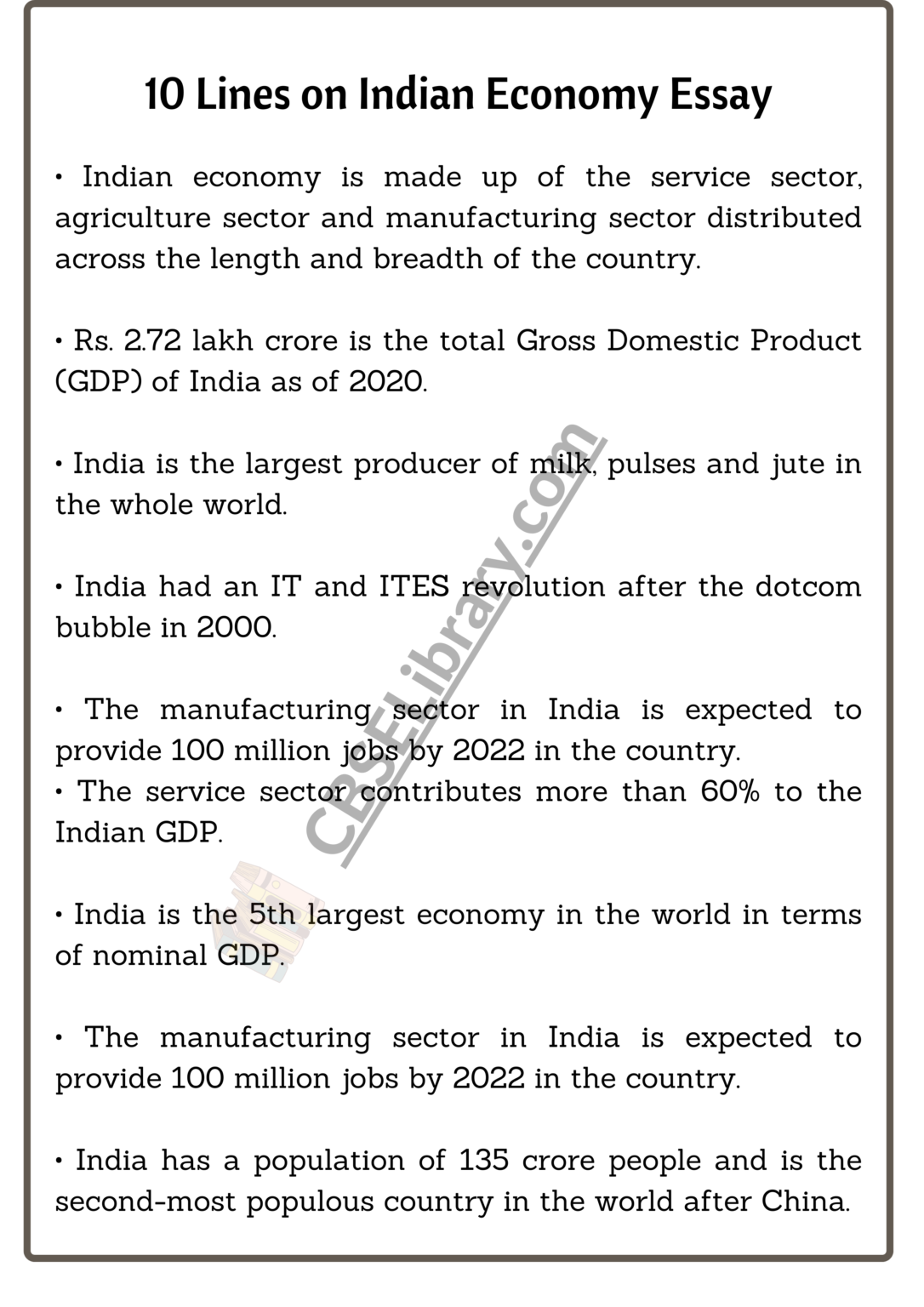essay on indian economy 2022