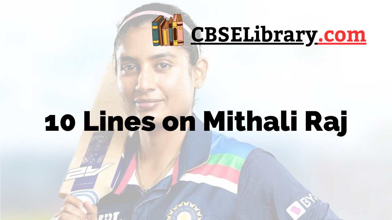 10 Lines on Mithali Raj