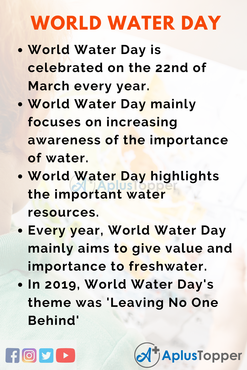 10 Lines on World Water Day for Kids