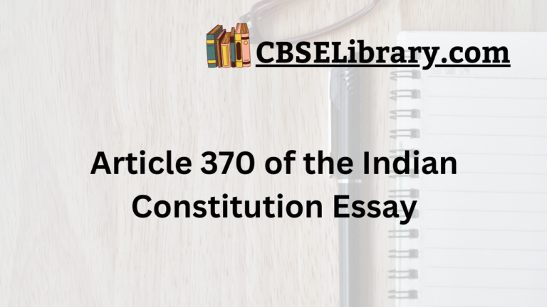 about indian constitution essay in english