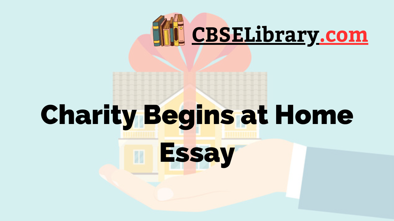 essay on the topic charity begins at home