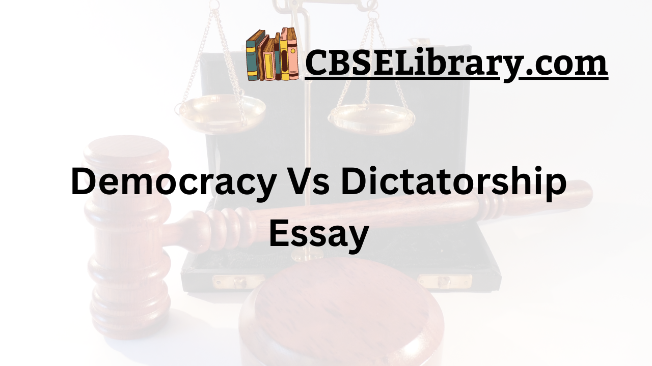 Democracy Vs Dictatorship Essay