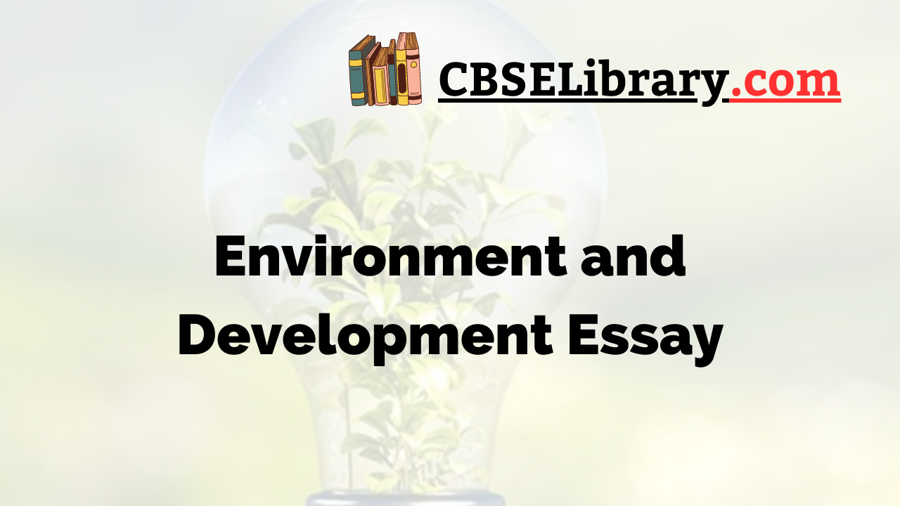 Environment and Development Essay