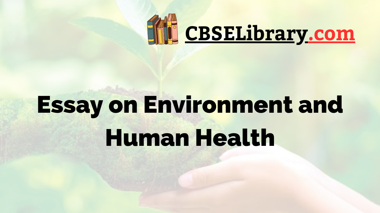 essay on environment and health education