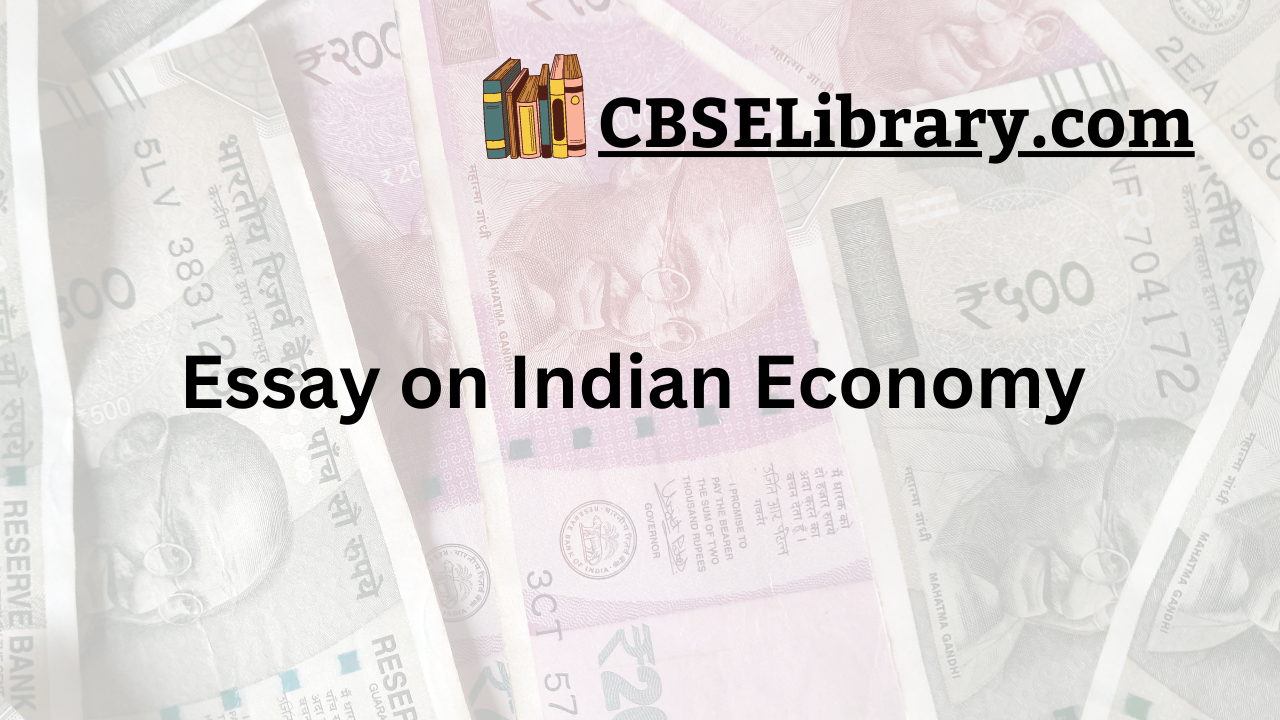essay on indian economy book written by