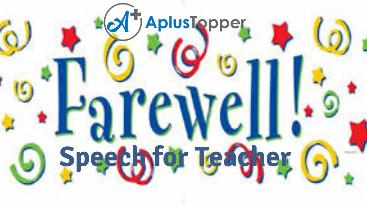 farewell speech in english by teacher