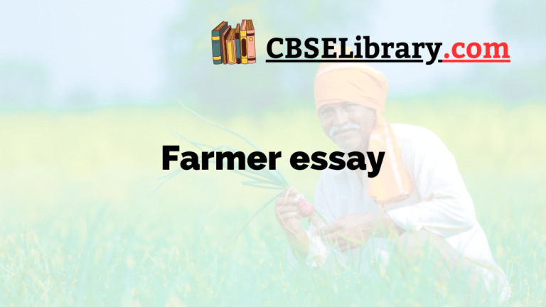 a village farmer essay