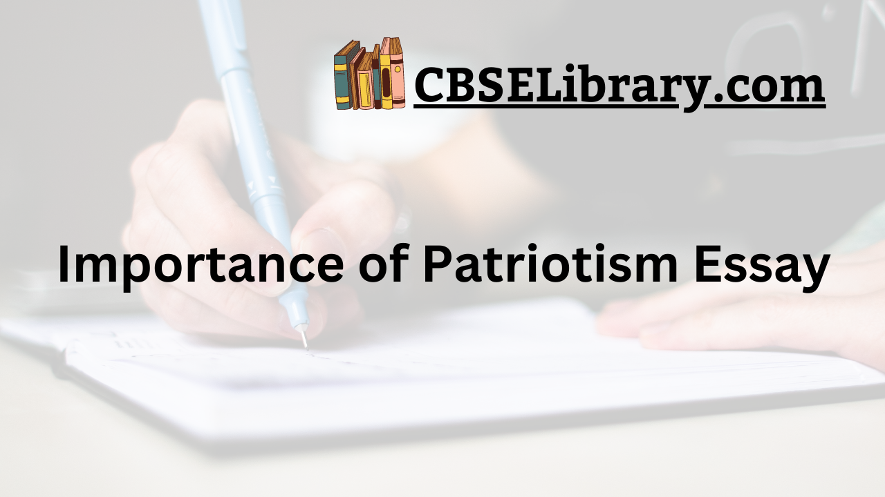 Importance of Patriotism Essay