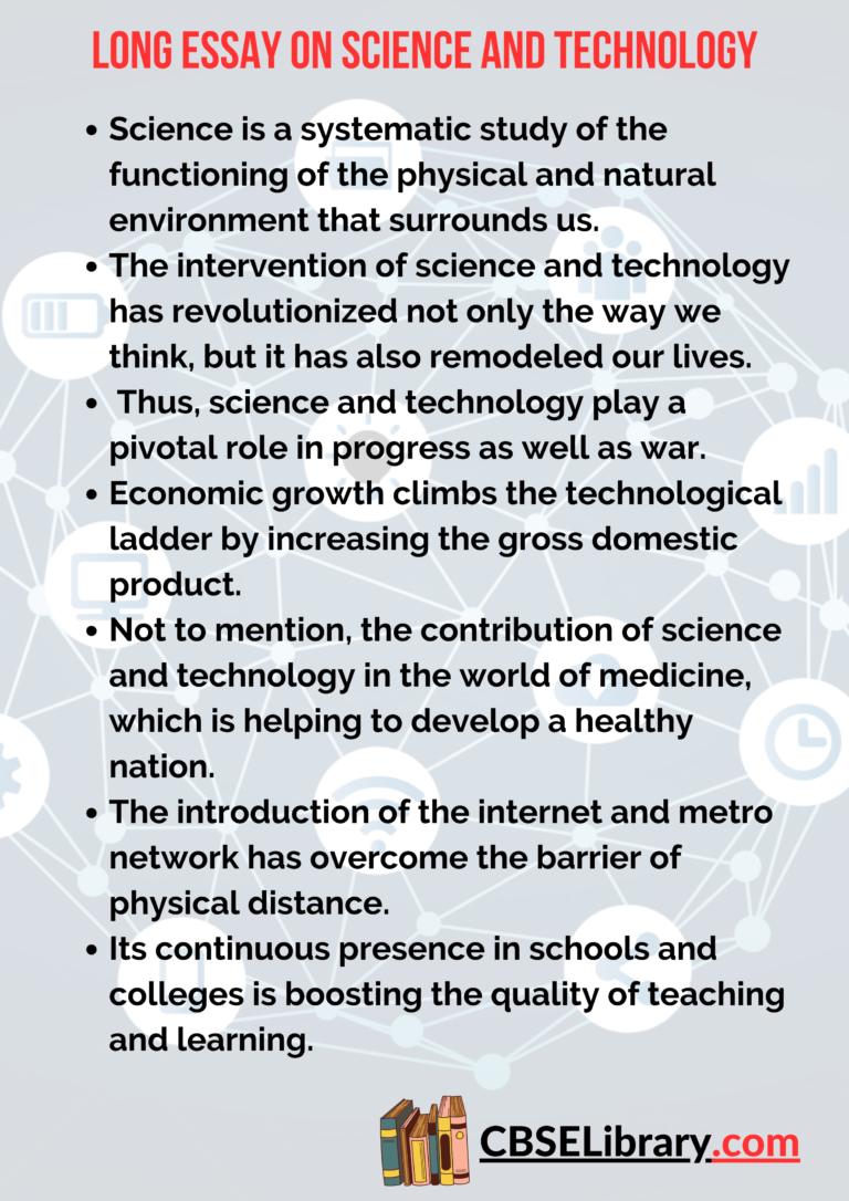 science and technology essay 200 words brainly