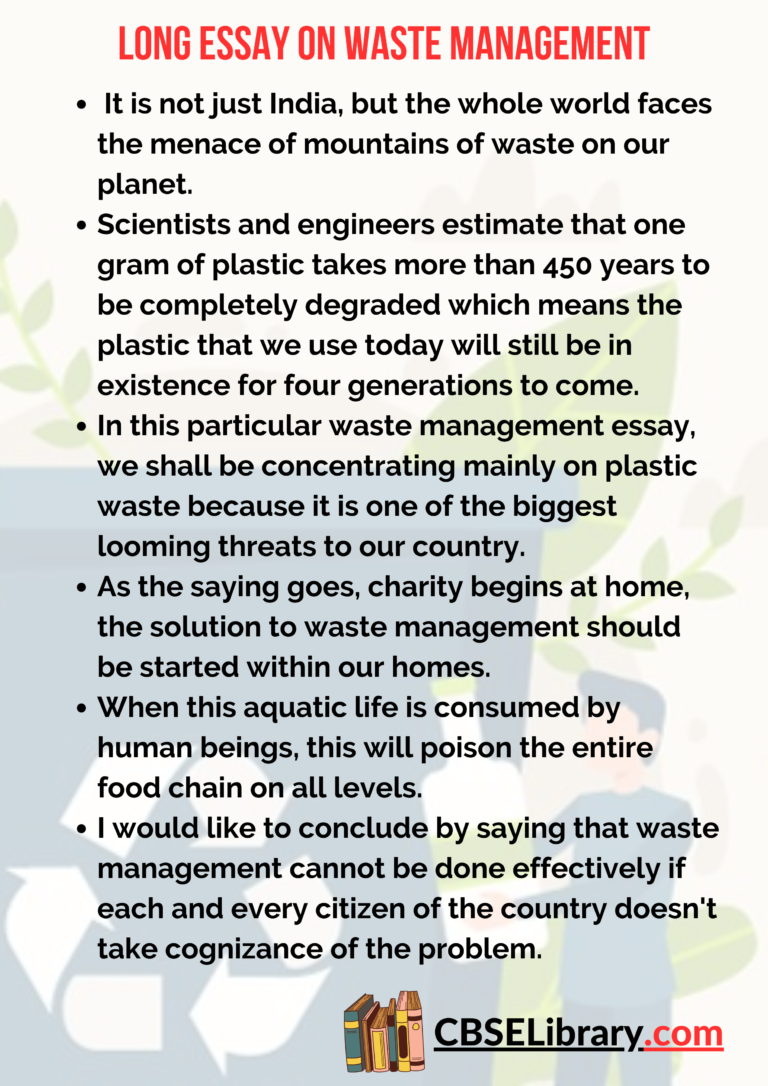 essay on waste production